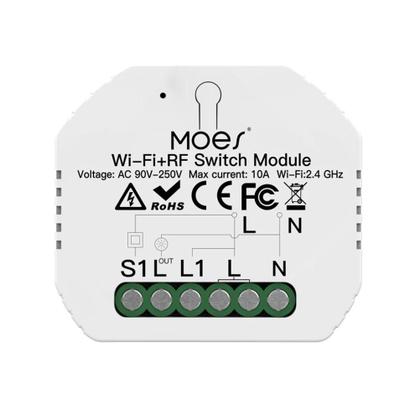Imagem de Interruptor De Cortina Dimmer ZigBee Inteligente Controle Remoto via App Smart Life Para Alexa E