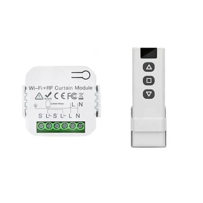 Imagem de Interruptor De Cortina Inteligente WiFi Controle Remoto RF 433MHz Funciona Com Alexa Google Home