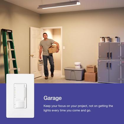 Imagem de Interruptor de intensidade com sensor de movimento Lutron Maestro LED+ 150W