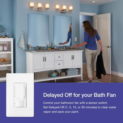 Imagem de Interruptor de intensidade com sensor de movimento Lutron Maestro LED+ 150W