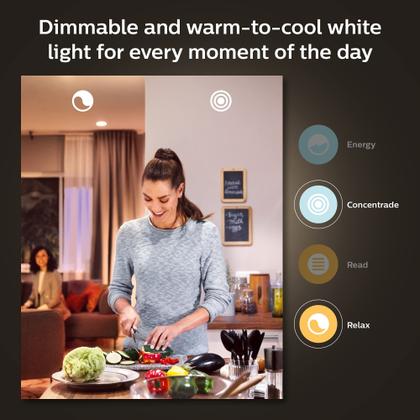 Imagem de Interruptor de intensidade inteligente Philips Hue com controle remoto + lâmpadas inteligentes Philips Hue White e Color Ambiance A19 60W