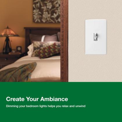 Imagem de Interruptor de intensidade Lutron Ariadni/Toggler LED+ 150W preto