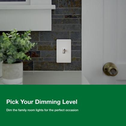 Imagem de Interruptor de intensidade Lutron Ariadni/Toggler LED+ 150W preto