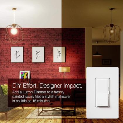 Imagem de Interruptor de intensidade Lutron Diva LED+ DVCL-153P-BL 150W preto