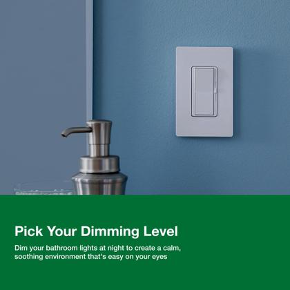 Imagem de Interruptor de intensidade Lutron Diva LED+ DVCL-153P-WH branco (pacote com 2)