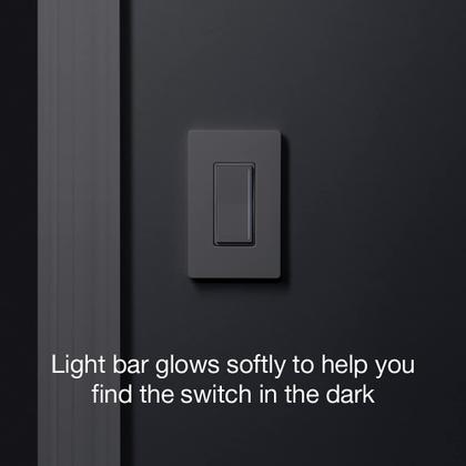 Imagem de Interruptor de intensidade Lutron Sunnata Touch LED+ 150 W/600 W preto, pacote com 2 unidades