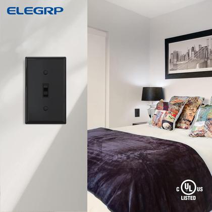 Imagem de Interruptor de luz alternativo ELEGRP de 3 vias 15A 120V AC com aterramento automático