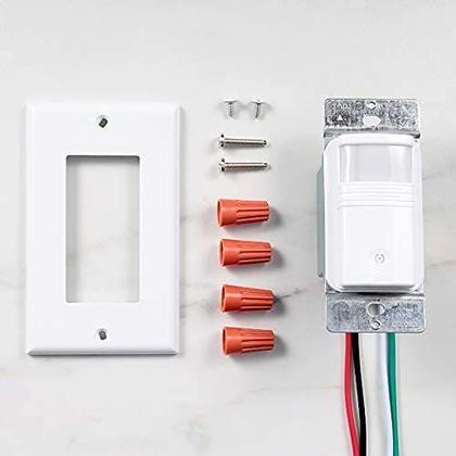 Imagem de Interruptor de luz com sensor de movimento EverElectrix, pacote com 10 unidades internas
