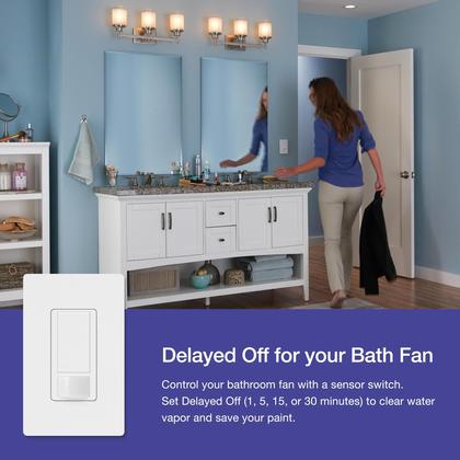 Imagem de Interruptor de luz com sensor de movimento Lutron Maestro MS-OPS2-WH branco