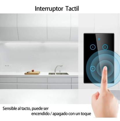 Imagem de Interruptor de luz de parede inteligente Wifi de 2 vias com cor opcional