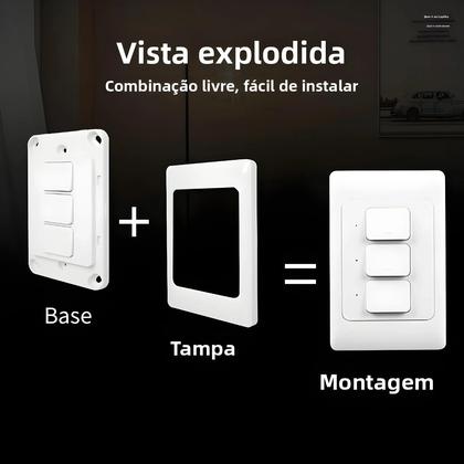 Imagem de Interruptor De Luz De Parede Inteligente WiFi Zigbee 100-240V 1/2/3 Gang Controle Remoto Alexa