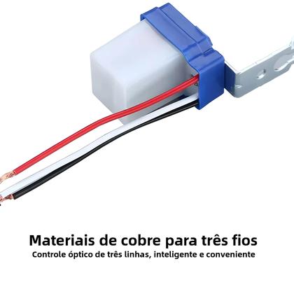 Imagem de Interruptor De Luz De Rua Automático À Prova d'Água Com Fotocélula 10A DC 12V 24V AC 220V 50-60Hz