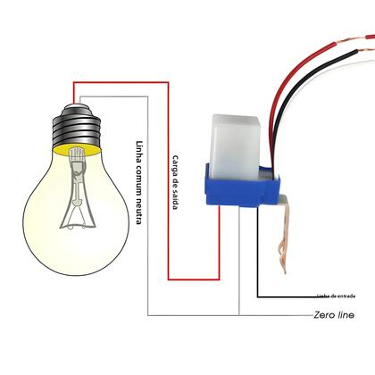Imagem de Interruptor De Luz De Rua Automático À Prova d'Água Com Fotocélula 10A DC 12V 24V AC 220V 50-60Hz