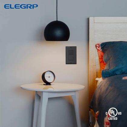 Imagem de Interruptor de luz ELEGRP de 3 vias 15A 120-277V AC com aterramento automático