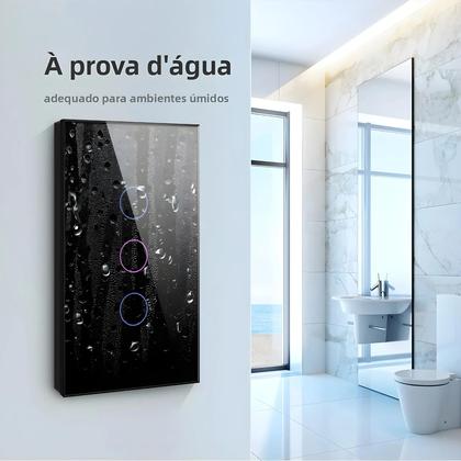 Imagem de Interruptor De Luz Inteligente Com Controle Remoto Por Voz ZigBee Sensor De Toque De Parede 1/2/3/4