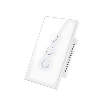 Imagem de Interruptor De Luz Inteligente Com Controle Remoto Por Voz ZigBee Sensor De Toque Na Parede 1/2/3/4