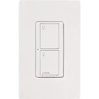 Imagem de Interruptor de luz inteligente Lutron Caseta Original 6A, pacote com 3, branco