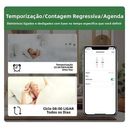 Imagem de Interruptor De Luz Inteligente Wifi 16A Módulo DIY Relé Controle De Voz 2 Vias Tuya Alexa Google