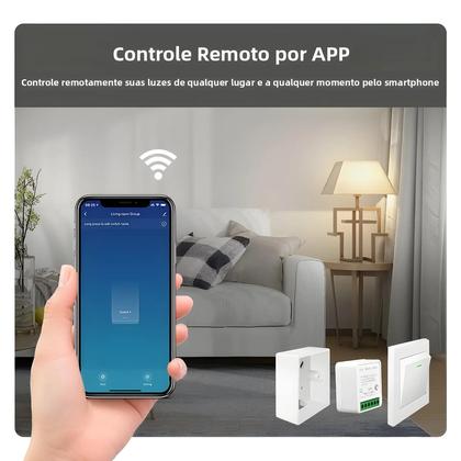 Imagem de Interruptor De Luz Inteligente Wifi 16A Módulo DIY Relé Controle De Voz 2 Vias Tuya Alexa Google