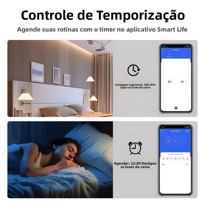 Imagem de Interruptor De Luz Inteligente WiFi Para Parede 1 2 3 4 Teclas Compatível Com App Homekit