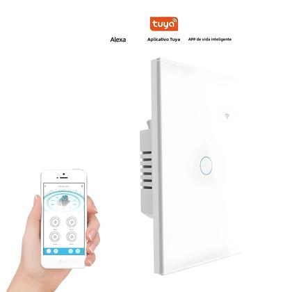 Imagem de Interruptor De Luz Inteligente WiFi Requer Fio Neutro Compatível Com Alexa E Google Home 1/2/3/4