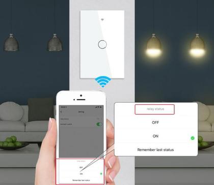 Imagem de Interruptor De Luz Inteligente Wifi Rf433 S/ Fio Neutro 110V