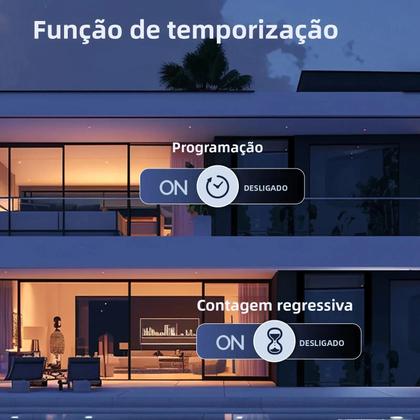 Imagem de Interruptor De Luz Inteligente ZigBee Tuya Com Fio Neutro Opcional Controle Por Aplicativo E Voz