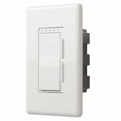 Imagem de Interruptor de luz Smart Dimmer com Wi-Fi elétrico, pacote com 3, branco