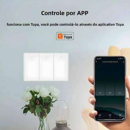Imagem de Interruptor De Luz WiFi Para Parede Dos EUA, Fio Neutro Necessário, Tuya Smart Life, Alexa, Google
