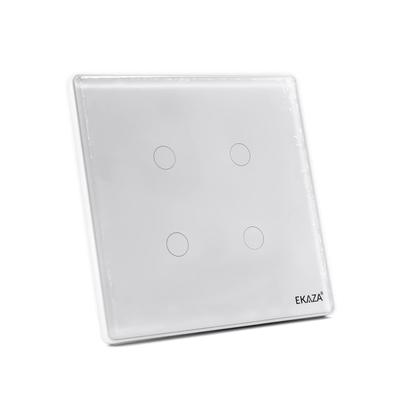 Imagem de Interruptor de Parede 4x4 com 4 Botões e Wifi+BLE Branco