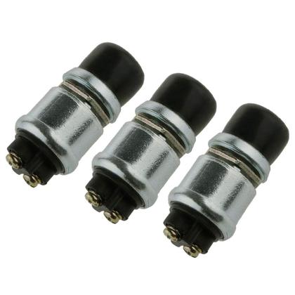 Imagem de Interruptor de partida momentâneo com botão de pressão Ampper 12V (pacote com 3)