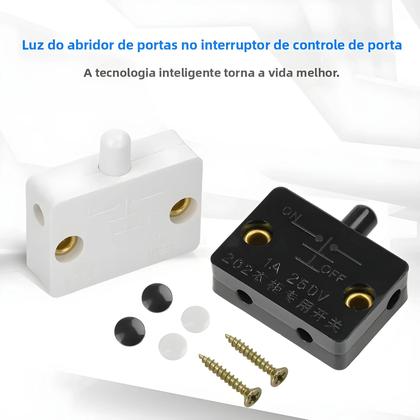 Imagem de Interruptor De Reinício Automático 250V Com Controle Por Toque Para Armários De Armazenamento,
