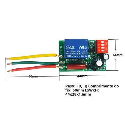 Imagem de Interruptor De Relé Ajustável Com Temporizador Liga/Desliga 1-480Min AC 110V 220V 7A Saída De Tensão