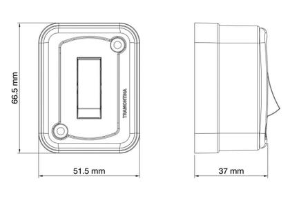Imagem de Interruptor de Sobrepor 1 Tecla Simples 10 A 250 V Tramontina Branco
