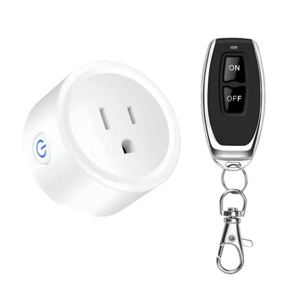 Imagem de Interruptor De Tomada Elétrica Sem Fio RF 433Mhz Com Controle Remoto Plugue US 15A Para Ventilador