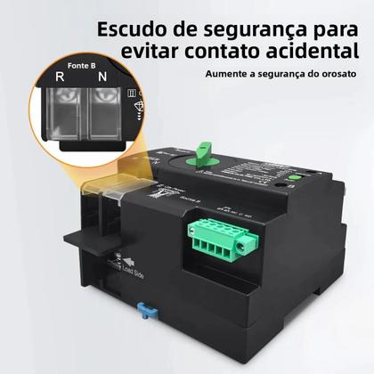 Imagem de Interruptor De Transferência Automático Dual Power 2P 3P 4P 63A 100A 125A 230V TOMZN Disjuntor De