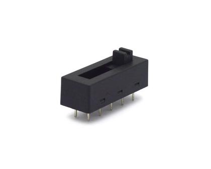 Imagem de Interruptor Deslizante com 10 Terminais e 4 Posições 8A/250Vac e 16A/125Vac SLS-01-42A1 - Jietong