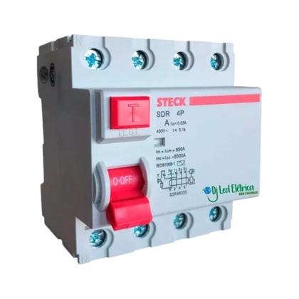 Imagem de Interruptor diferencial  4p 25a 30ma steck sdr42530