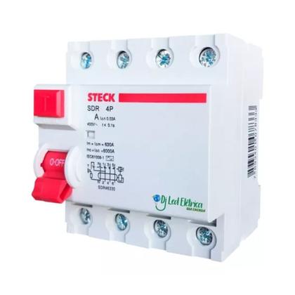 Imagem de Interruptor diferencial  4p 25a 30ma steck sdr42530