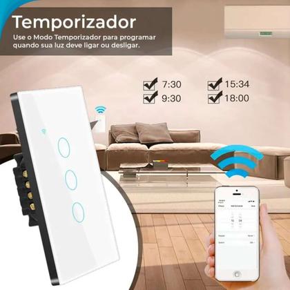 Imagem de Interruptor Digital Controle de Iluminação Wi-Fi para sua Casa Entrega Rápida
