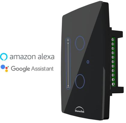 Imagem de Interruptor Dimerizável WiFi Touch Dimmer 2 Botões Preto