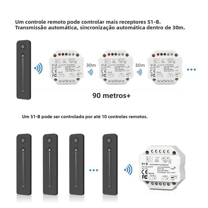 Imagem de Interruptor Dimmer LED Sem Fio RF 220V 24G R11 Triac AC 230V Para Lâmpada LED