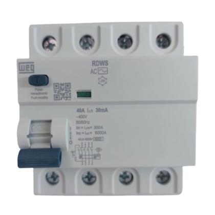 Imagem de Interruptor DR 4 Polos 40A RDWS-AC-30-40-4-D99 Weg