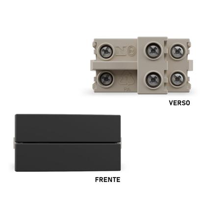 Imagem de Interruptor Duplo Paralelo Grafite Sleek MarGirius