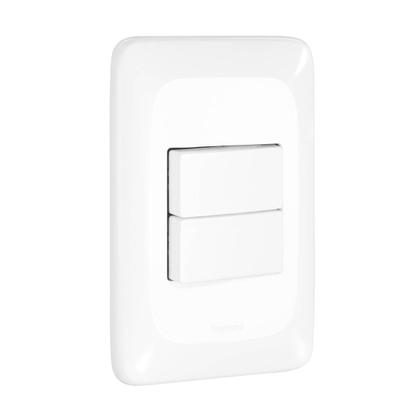 Imagem de Interruptor Duplo Paralelo PIAL PoP Three Way Conjunto 4x2 LGX202