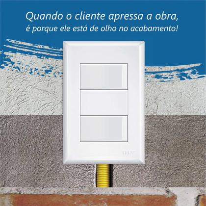 Imagem de Interruptor Duplo Simples 16a - Evidence Branco