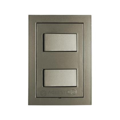 Imagem de Interruptor Duplo Simples Ekron Fendi - Ekf-30000/5