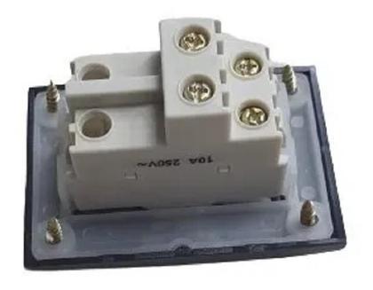 Imagem de Interruptor Duplo Simples Para Móveis Margirius Marrom 10a