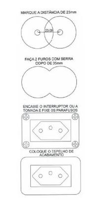 Imagem de Interruptor Duplo Simples Para Móveis Margirius Preto 10a