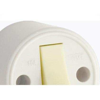 Imagem de Interruptor Externo Fame Redondo Cinza 1 Simples